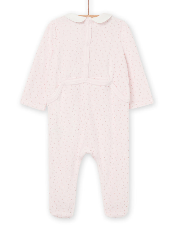 Polka dot print sleep suit