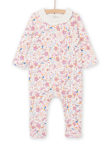  Flower print sleep suit