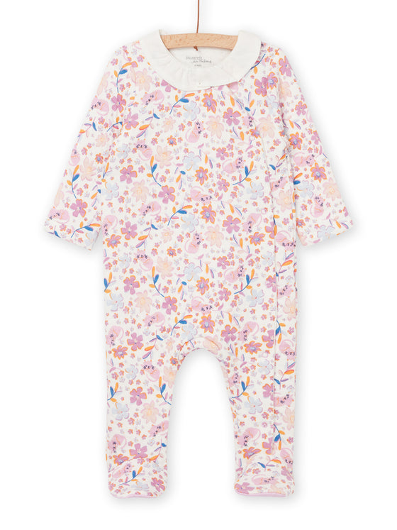 Flower print sleep suit
