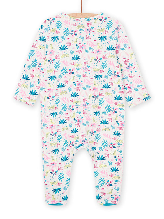 Sleep suit with ribbon