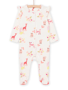  Giraffe print sleep suit