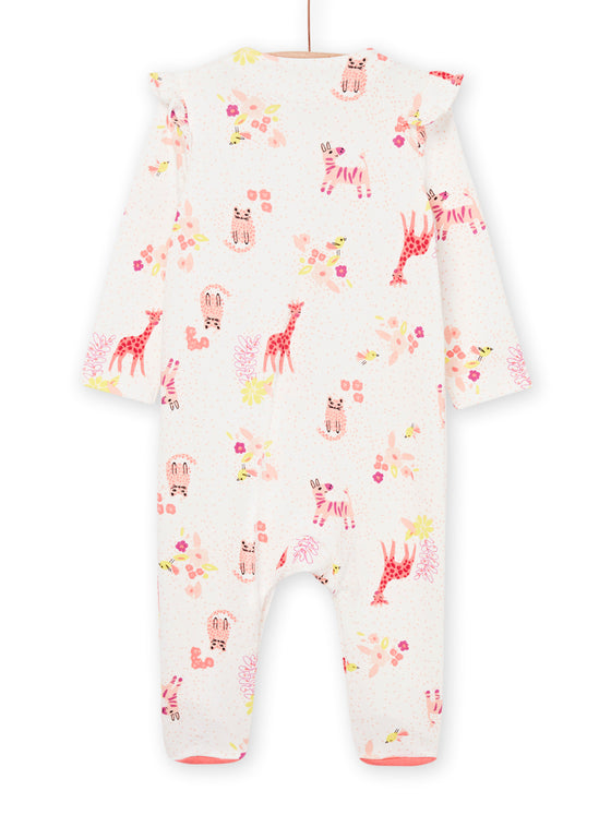 Giraffe print sleep suit