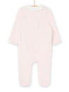 Pink babygrow with swans