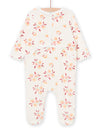 Pink Flower print sleep suit