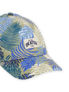 cap with foliage print
