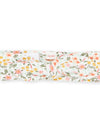White headband with floral print